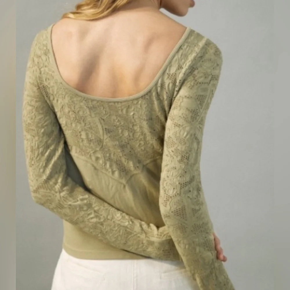 NWT Anthropologie Seamless Boat‎ Neck Top- Small